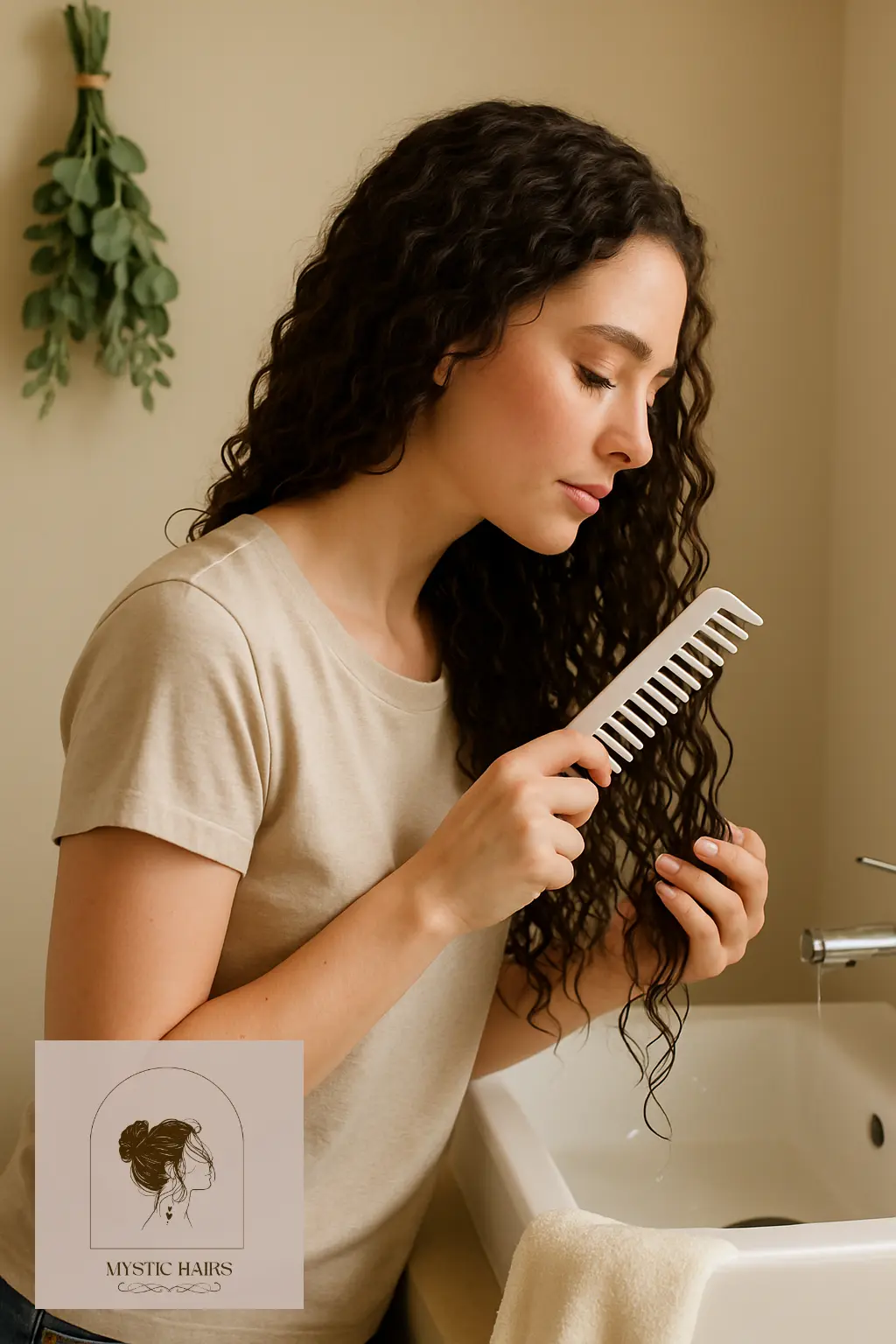 Use a Wide-Tooth Comb on Wet Hair Only