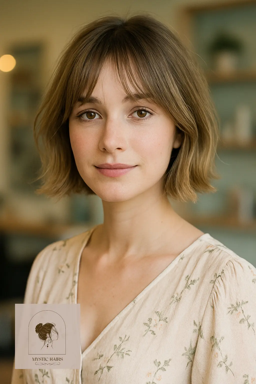 Wispy Bob with Curtain Bangs