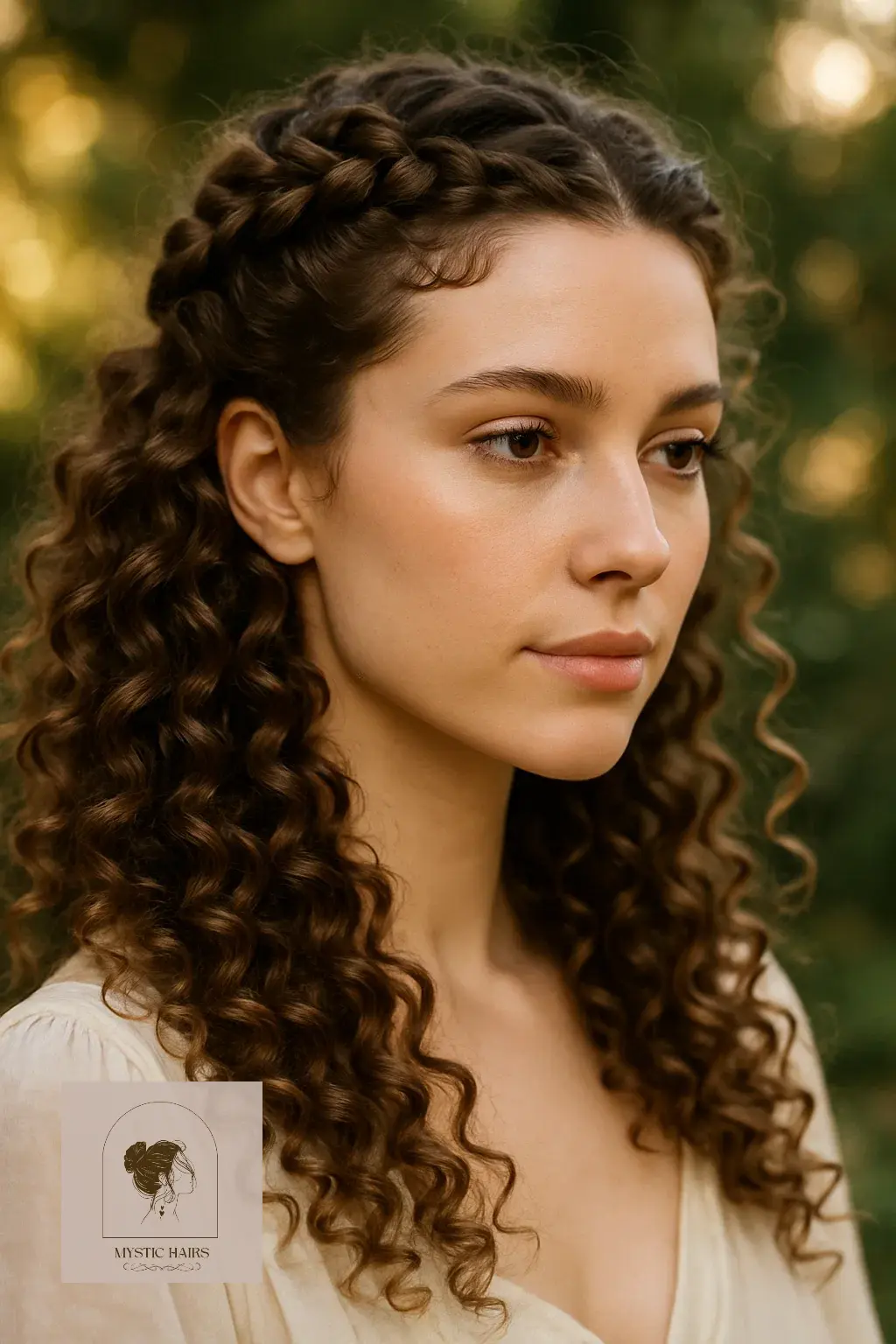 Curly Braided Crown