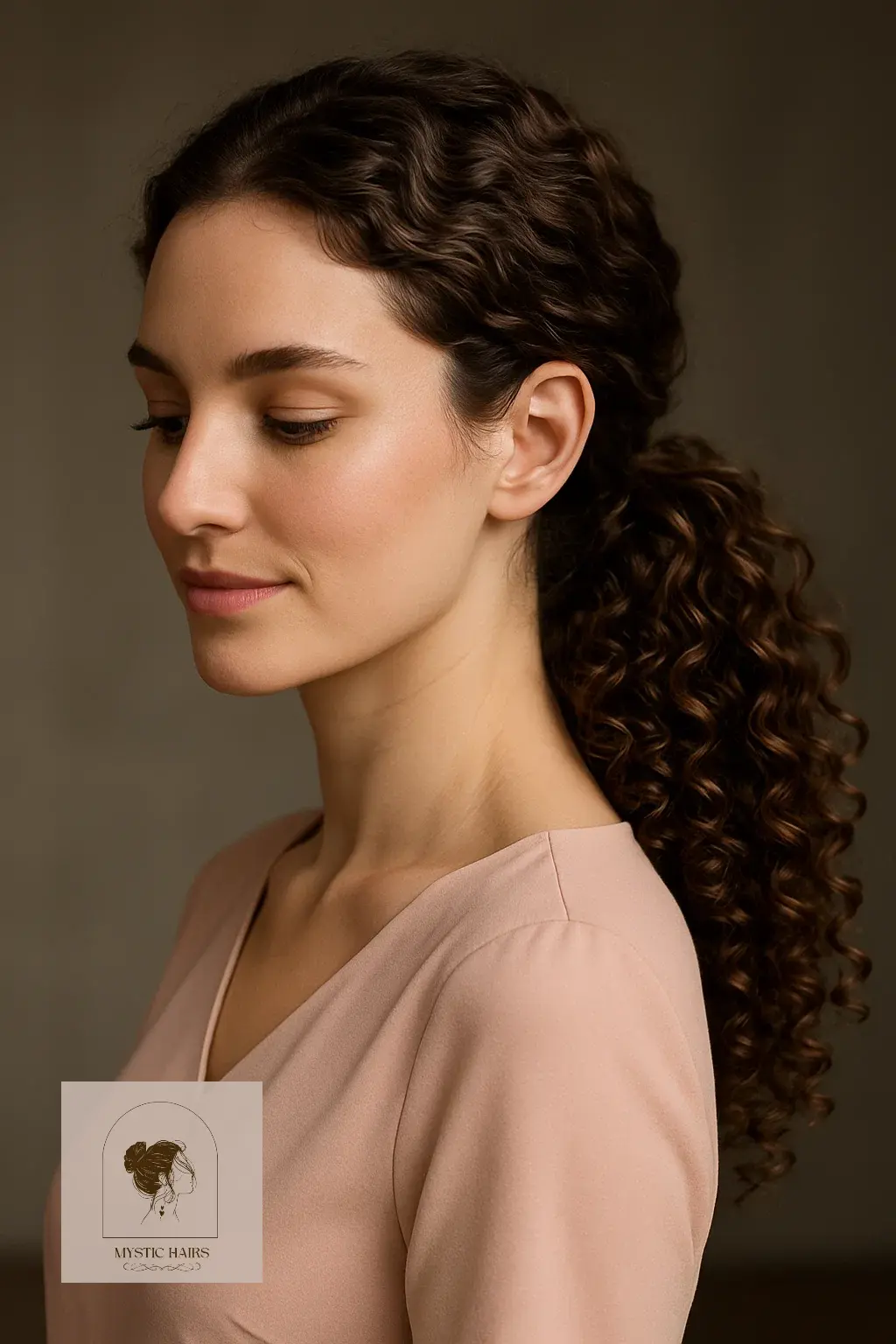 Curly Low Ponytail