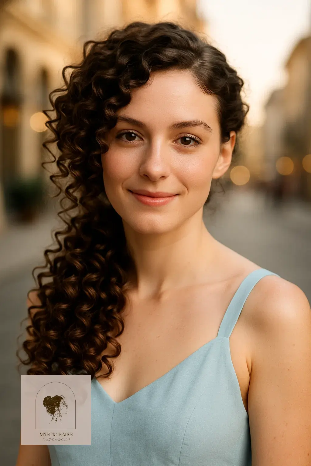 Curly Side Ponytail