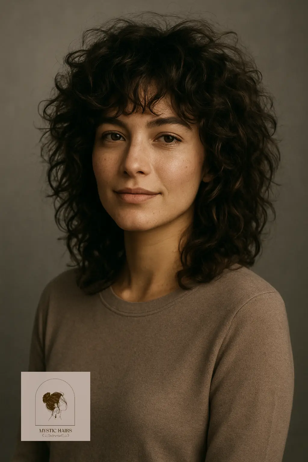 Curly Wolf Cut with Shaggy Layers