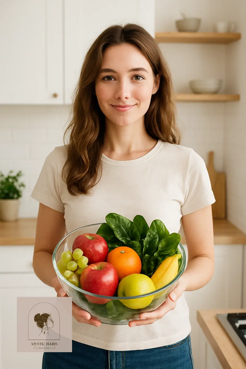 Eat a Balanced Diet for Glossy Hair