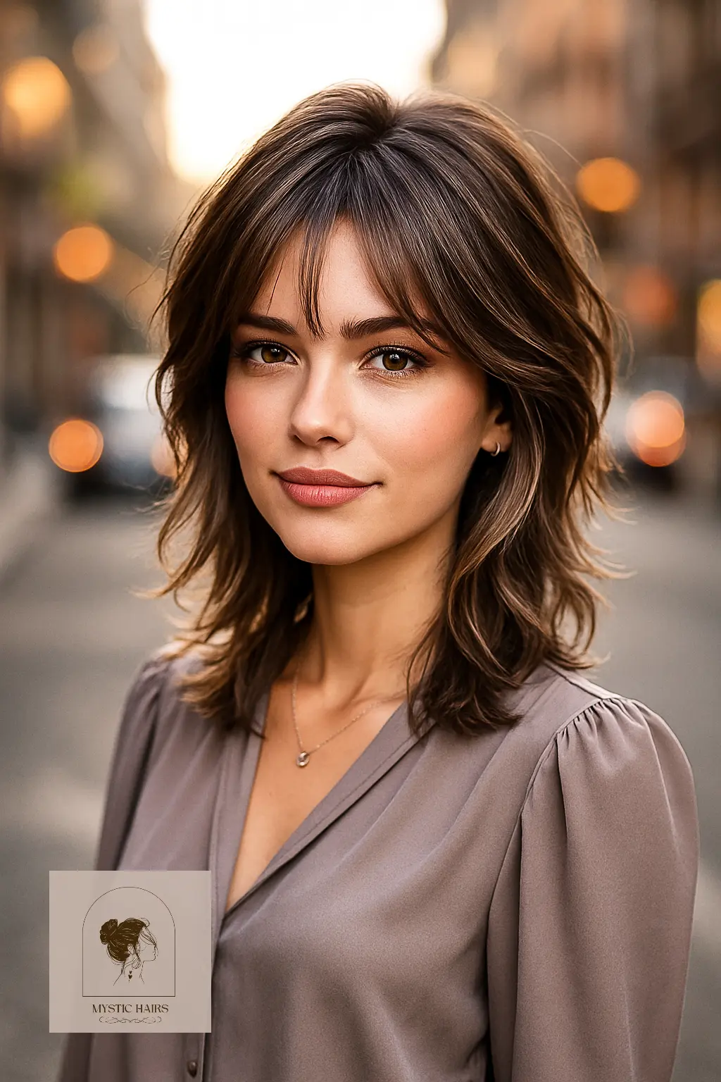 Feathered Ends Shaggy Haircut