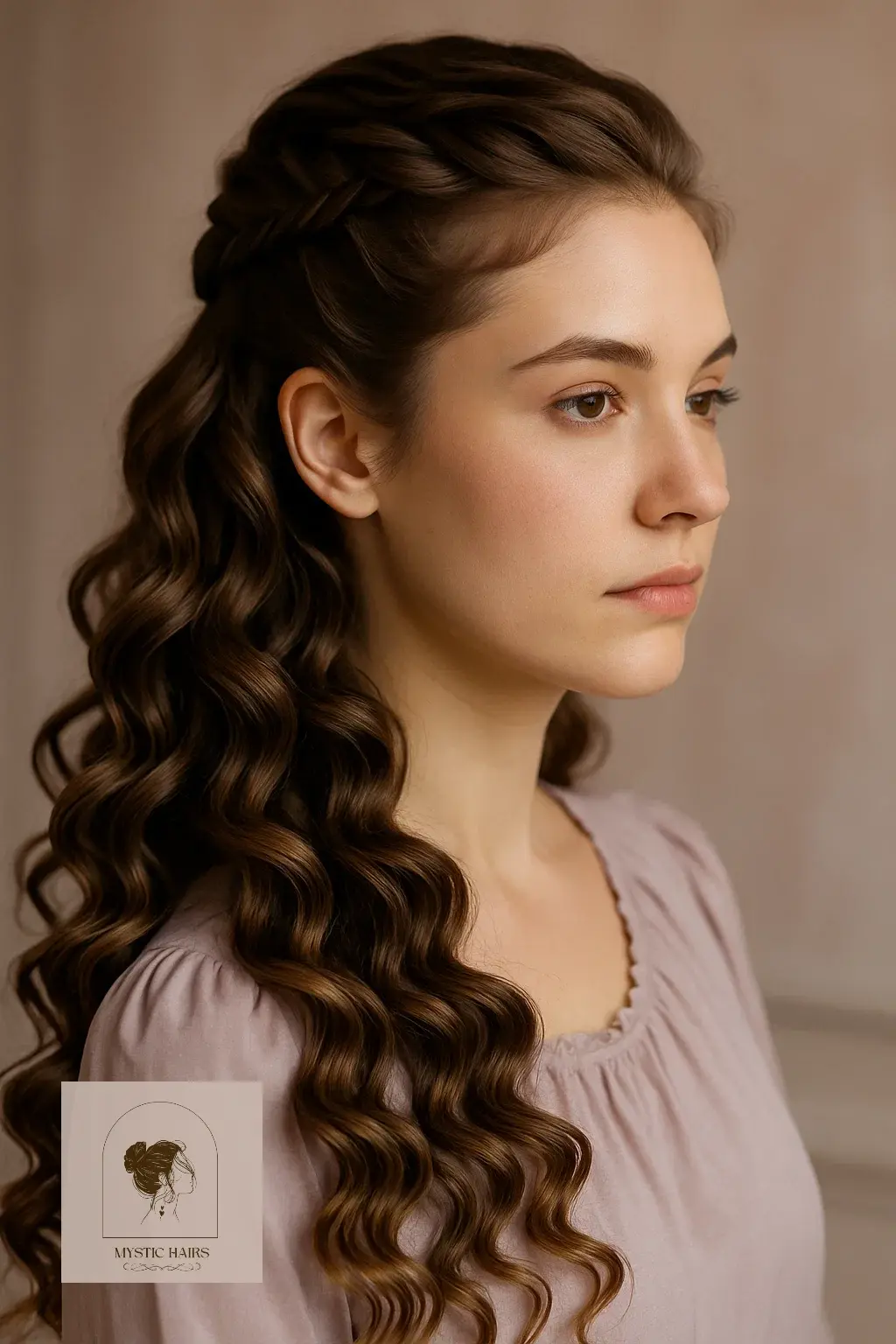  Half-Up Fishtail Braid