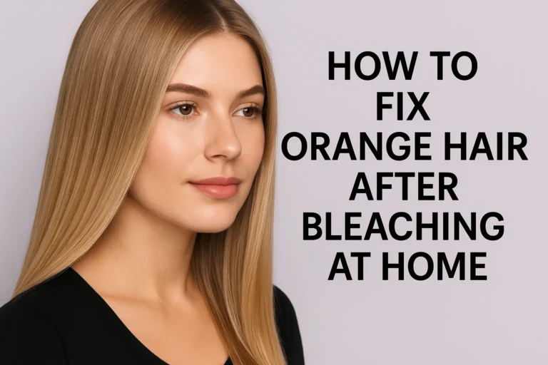 How to Fix Orange Hair After Bleaching at Home