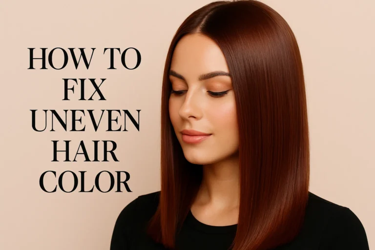 How to Fix Uneven Hair Color