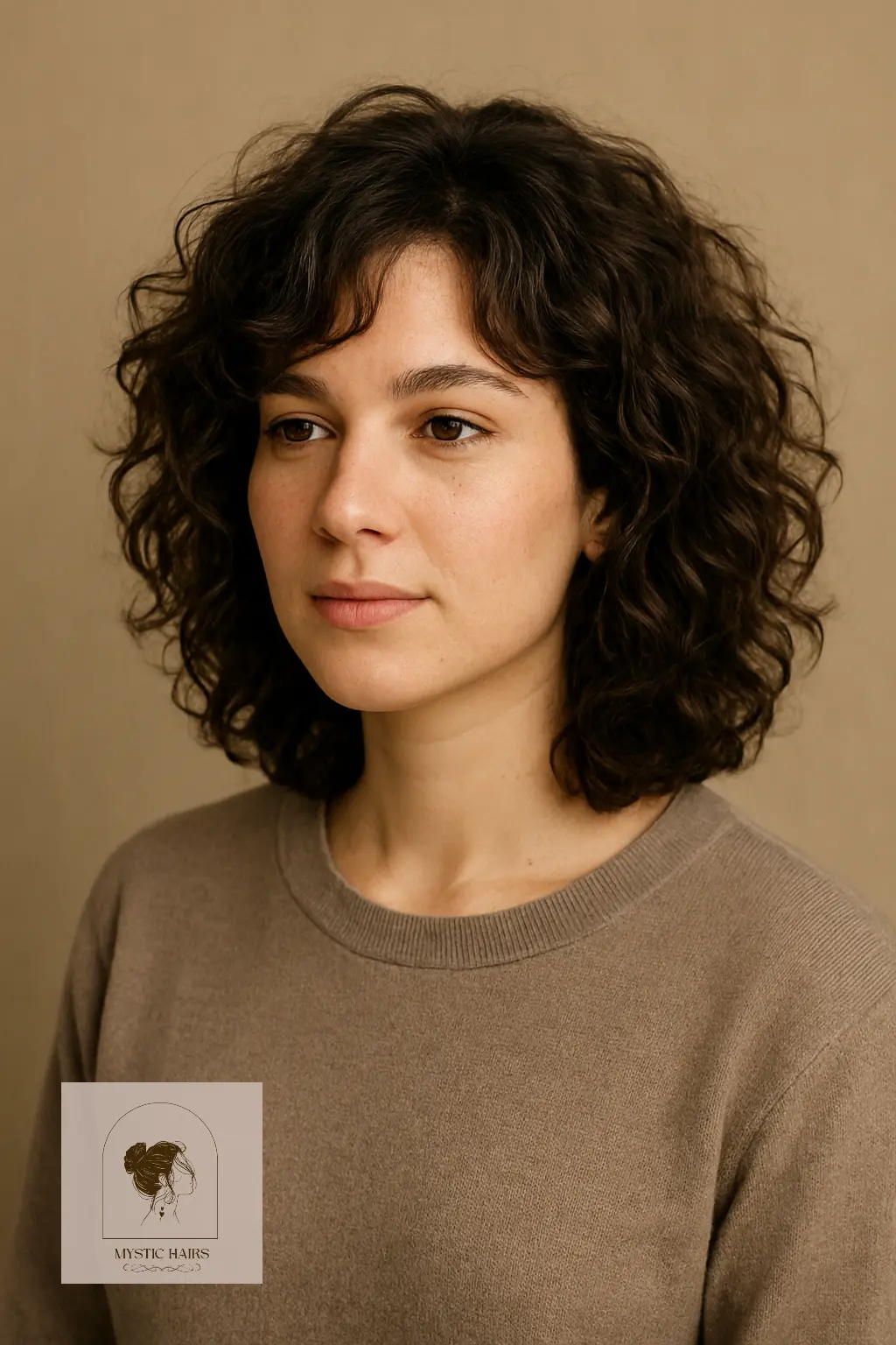 Mid-Length Curly Shag with Side Part