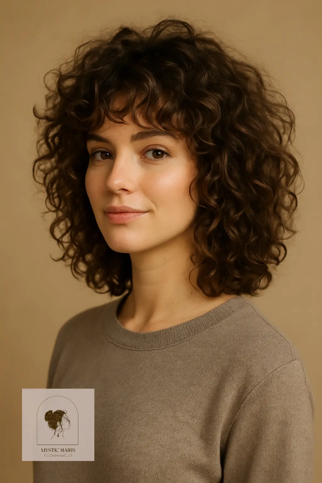 Mid-Length Curly Shag with Volume Boost