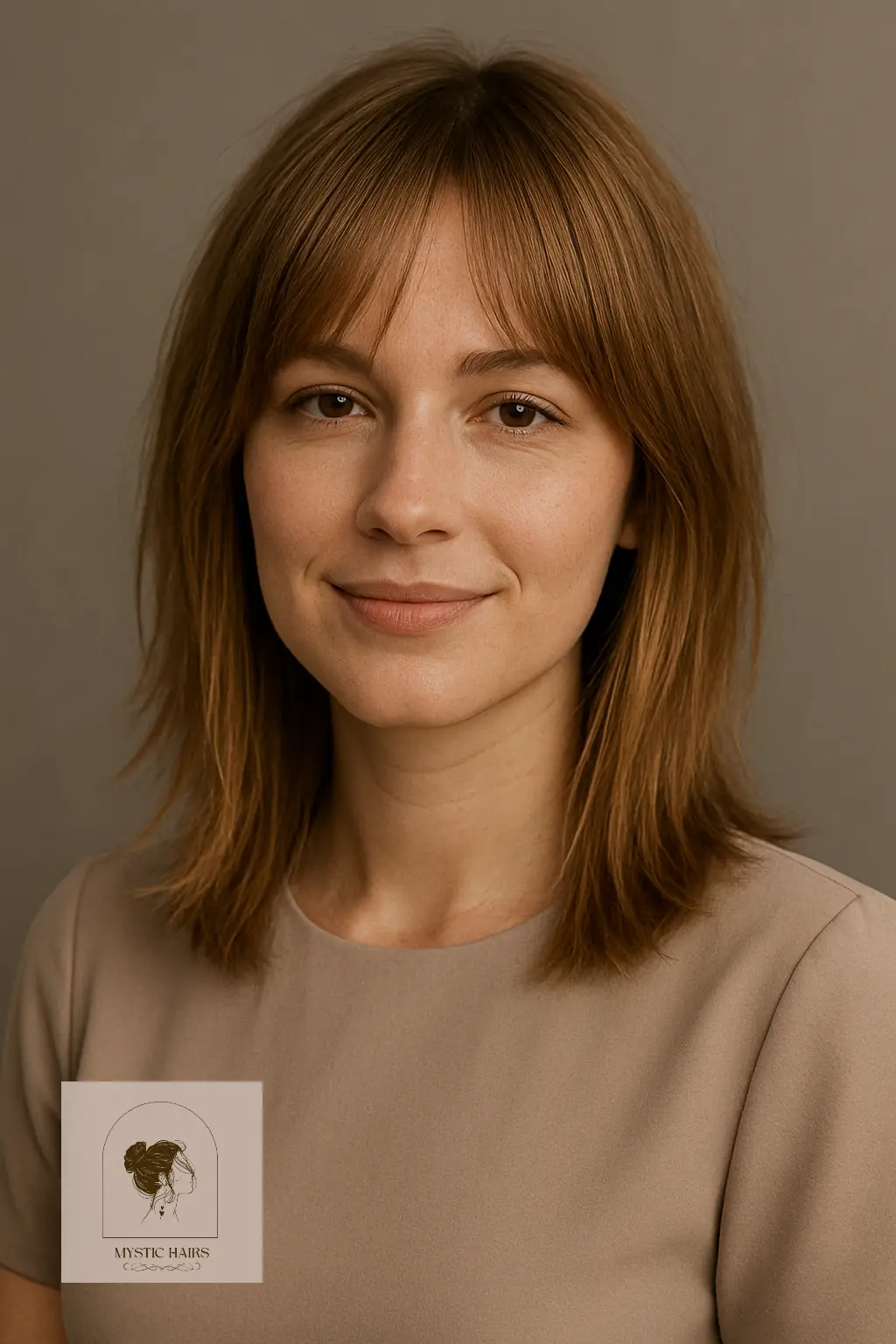 Mid-Length Modern Shag with Bangs