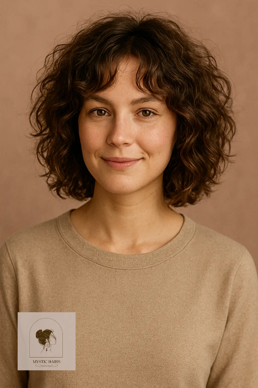 Shaggy Curly Bob with Layers