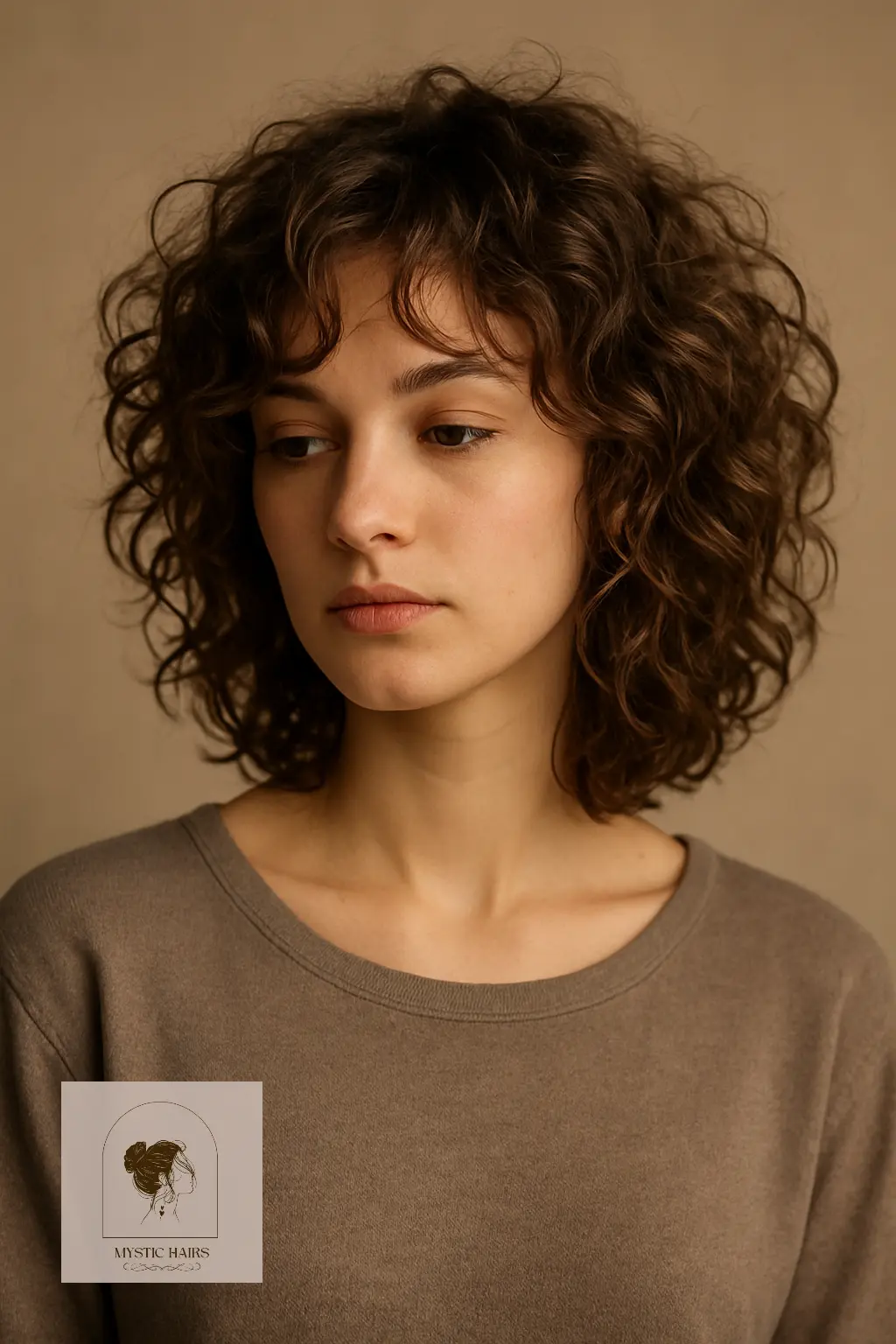 Tousled Layers with Curly Texture