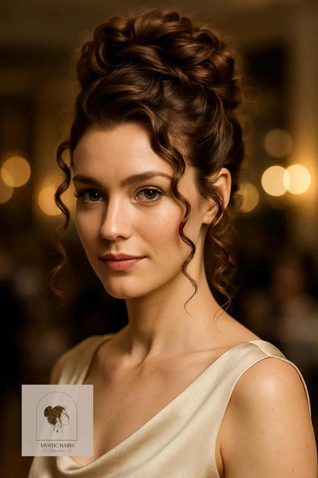 Twisted Curly Updo