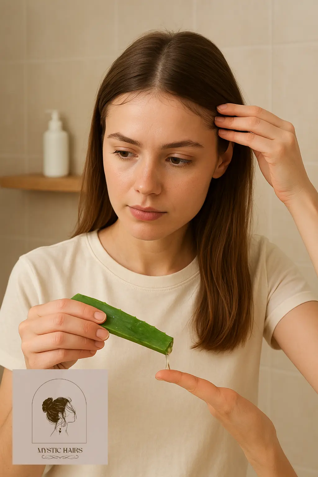 Use Aloe Vera Gel for Lightweight Flyaway Control
